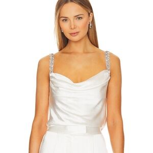 Revolve Lovers and Friends Tasha Top in White-M